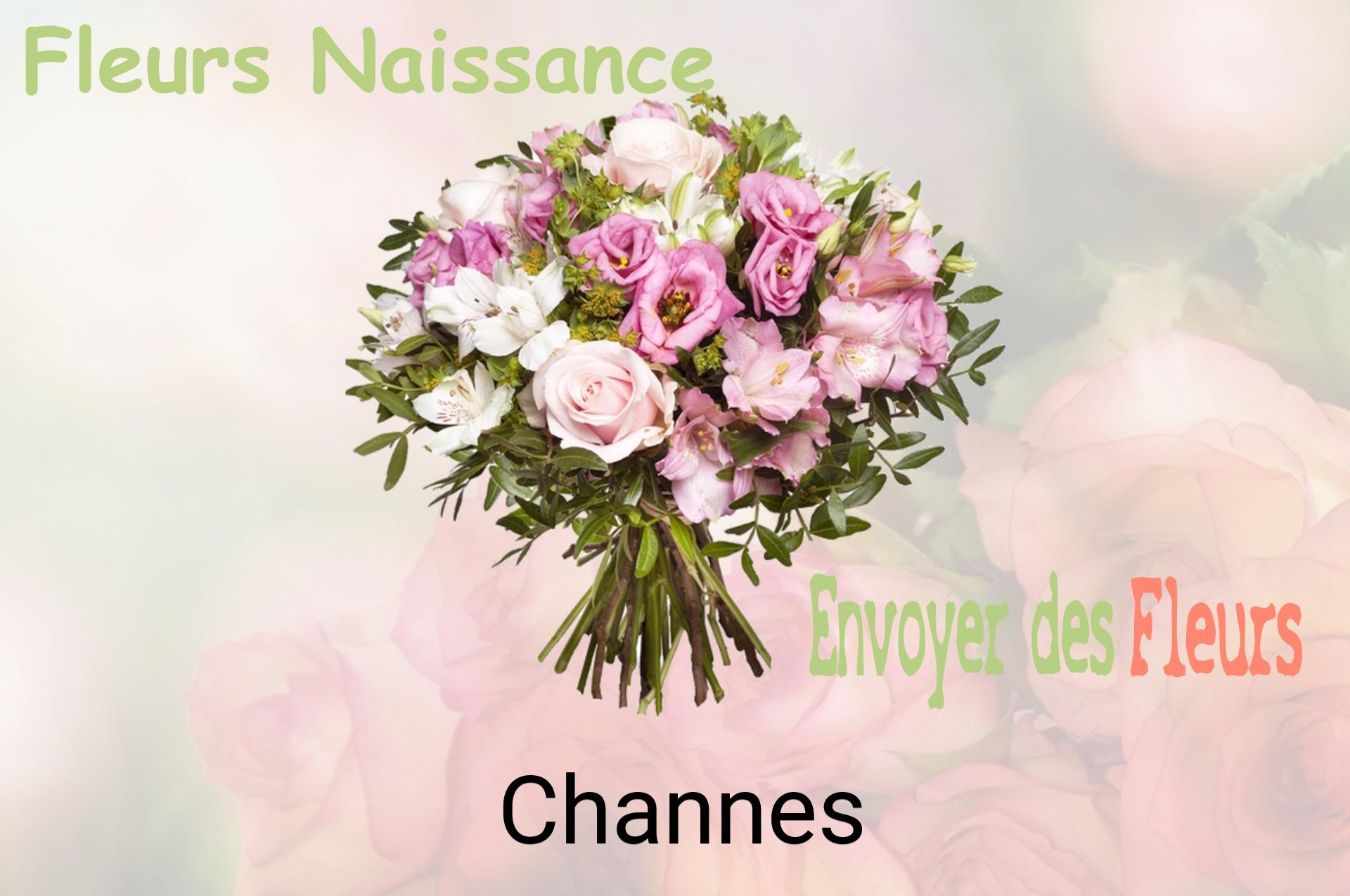 Bouquet de fleurs de naissance livré à Channes